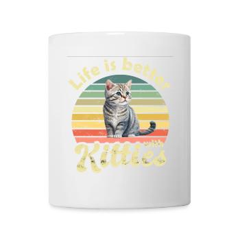 Katze Katzen - Tasse - Weiß - Vorne