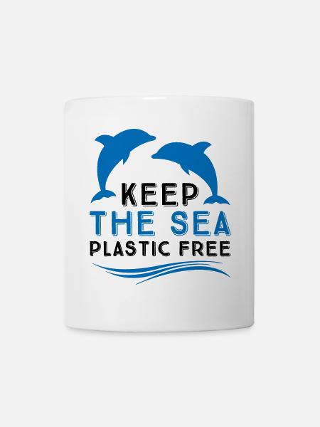 Umweltschutz im Meer - Tasse - Weiß