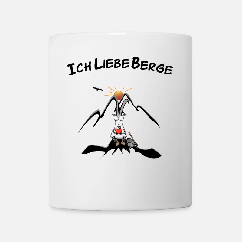 Ich liebe Berge - Tasse - Weiß