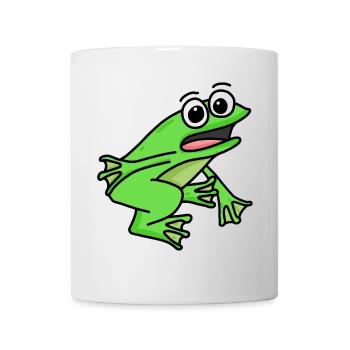 Motif de grenouille - Mug blanc - blanc - Devant