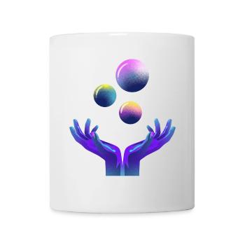 graphique, univers, planète - Mug blanc - blanc - Devant