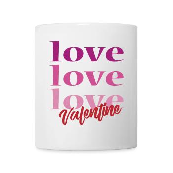 Valentine's Day t-shirt love Valentines day - Mug - white - Front