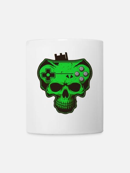 skull gamer - Mug blanc - blanc