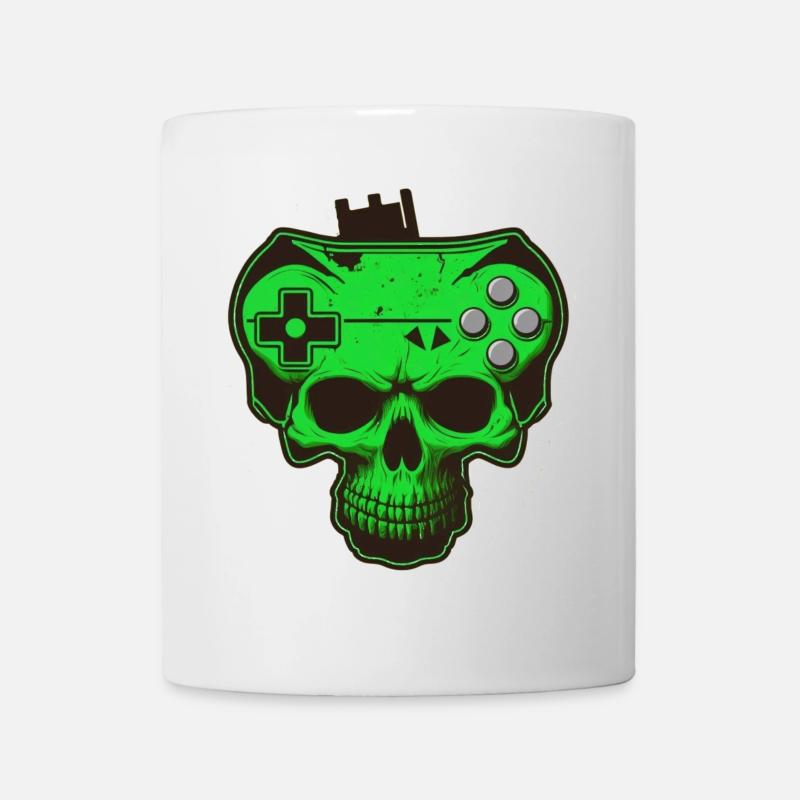 skull gamer - Mug blanc - blanc
