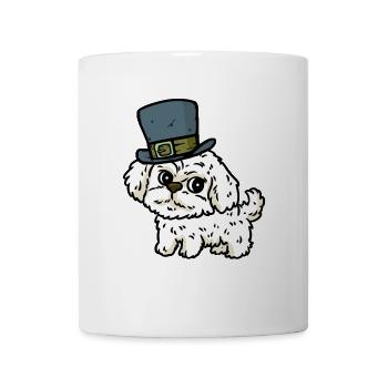 Hat Hut Dog Owner Pets Children Smaller - Mug - white - Front