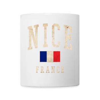 Beau drapeau français - Mug blanc - blanc - Devant