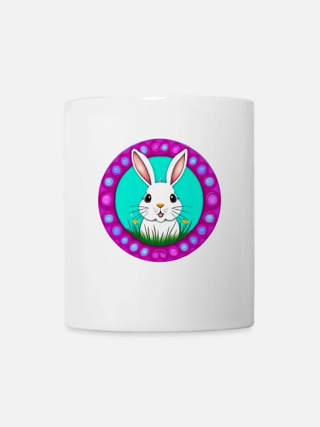 Ostern mit Osterhase - Tasse - Weiß