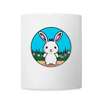 Petit lapin de Pâques blanc - Mug blanc - blanc - Devant