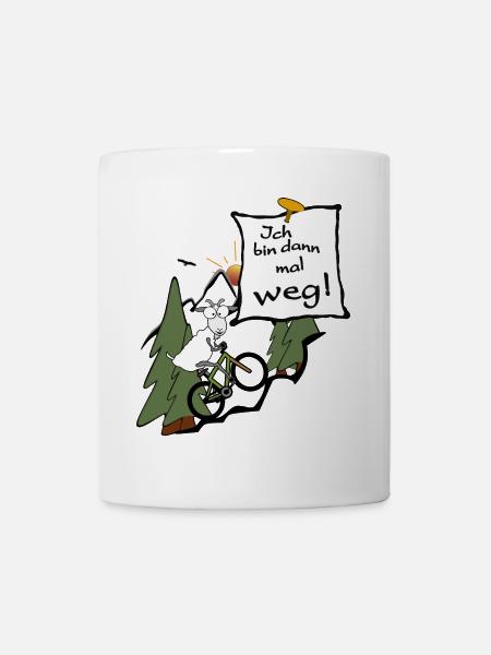 Ich bin dann mal weg. MTB fahren - Tasse - Weiß