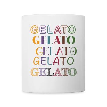 Gelato bunt dunkel - Tasse - Weiß - Vorne
