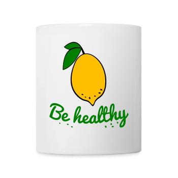 Zitrone, Gesundheit - Tasse - Weiß - Vorne