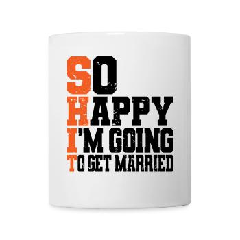 Drôle d’enterrement de vie de garçon Fiançailles Mariage Marié - Mug blanc - blanc - Devant