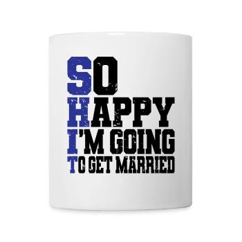Drôle d’enterrement de vie de garçon Fiançailles Mariage Marié - Mug blanc - blanc - Devant