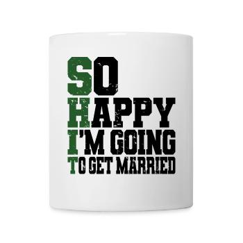 Drôle d’enterrement de vie de garçon Fiançailles Mariage Marié - Mug blanc - blanc - Devant