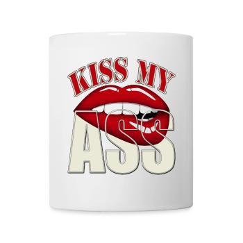 Küss meinen Arsch - Tasse - Weiß - Vorne