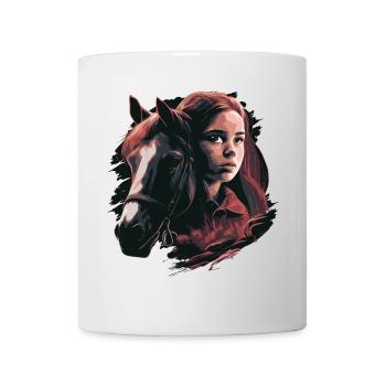 Pferdemädchen - Tasse - Weiß - Vorne