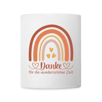 Danke für die wunderschöne Zeit - Kita Abschied - Tasse - Weiß - Vorne