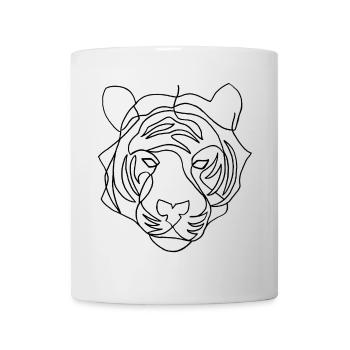 Sketch of the Black Tiger - Mug - white - Front
