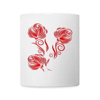 Roses, flowers, garden - Mug - white - Front