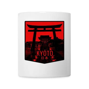 Kyoto torii in crimson - Mug - white - Front