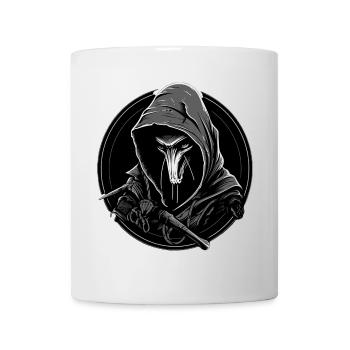 Schlankes Skaven-Logo: mutig, minimalistisch, bedrohlich. - Tasse - Weiß - Vorne
