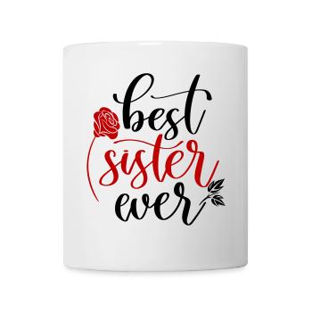 meilleure soeur de tous les temps, Rose - Mug blanc - blanc - Devant