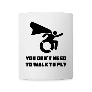 Vous n’avez pas besoin de marcher pour voler # - Mug blanc - blanc - Devant