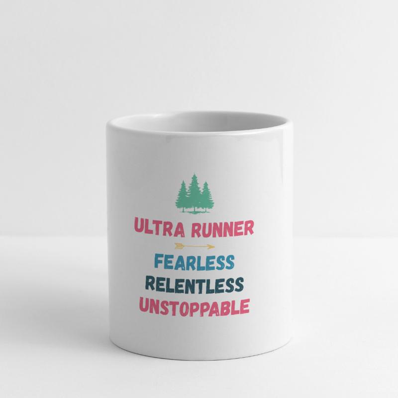 Ultra Runner - Intrépide. Implacable. Imparable. Mug blanc