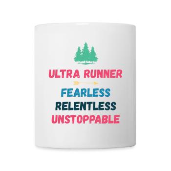 Ultra Runnner - Intrépide. Implacable. Imparable. - Mug blanc - blanc - Devant