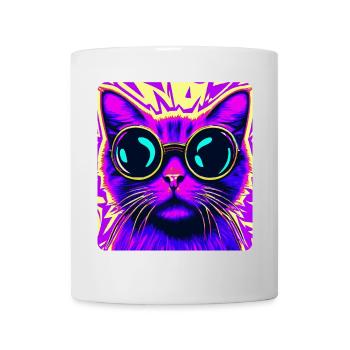 Sunglasses Cat - Mug - white - Front