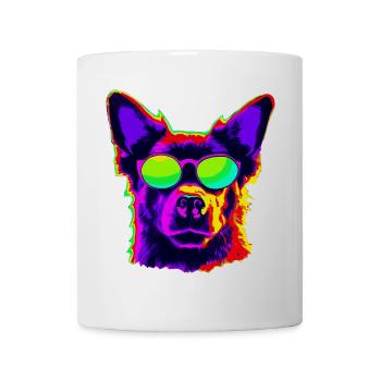 Stylish four-legged friend with sunglasses - Mug - white - Front