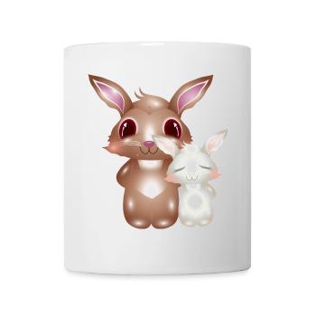 niedliche Hasen so goldig kann Freundschaft sein - Tasse - Weiß - Vorne