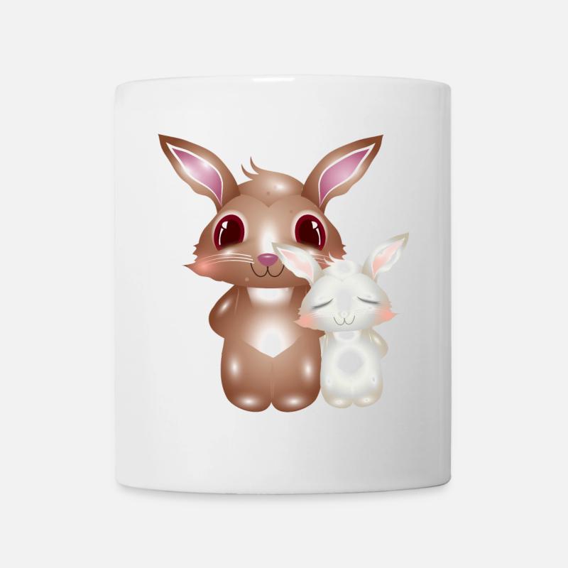 lapins mignons, l’amitié peut être si mignonne - Mug blanc - blanc
