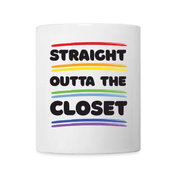Pride Month – Straight Outta The Closet - Mug - white - Front