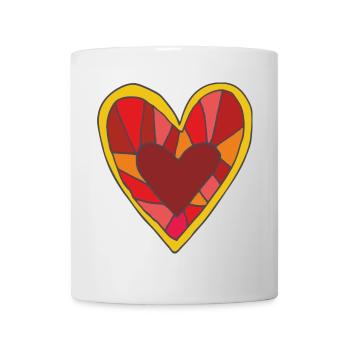 Heart in Art - Mug - white - Front
