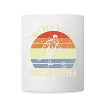 Blague drôle sur le football - Mug blanc - blanc - Devant
