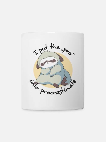J’ai mis le Pro en paresseuse procrastination - Mug blanc - blanc
