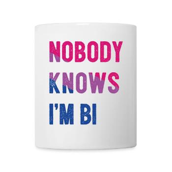 Mois de la fierté LGBT - Personne ne sait que je suis bi - Mug blanc - blanc - Devant