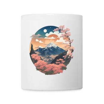 Japanese mountain landscape - Mug - white - Front