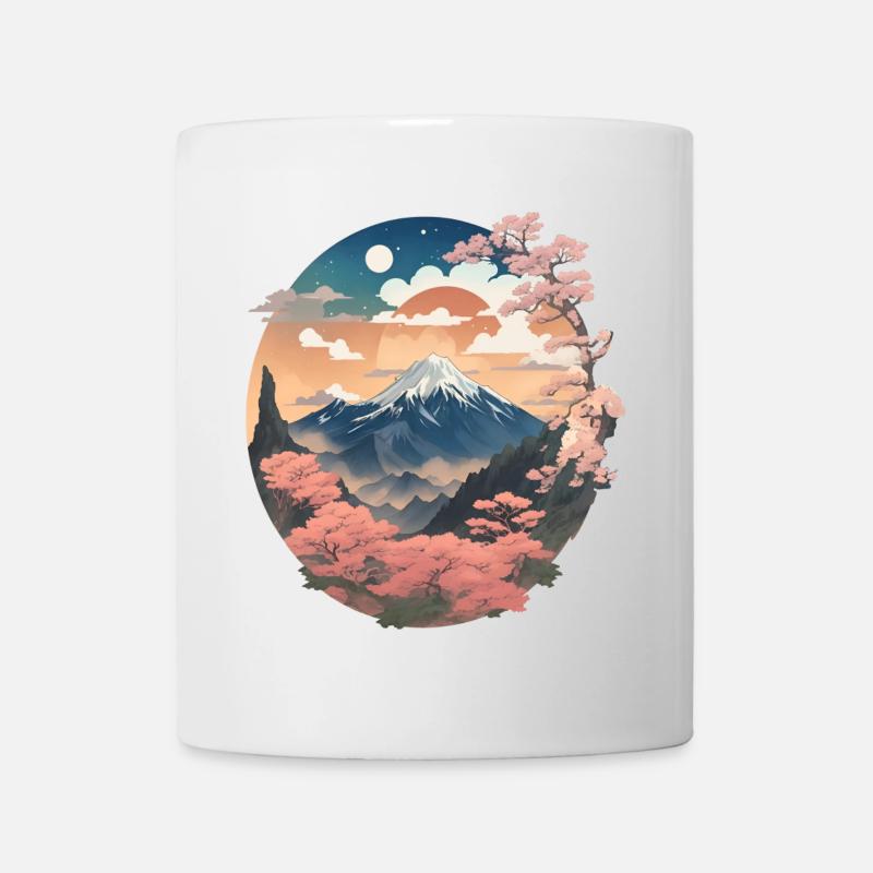 Japanese mountain landscape - Mug - white