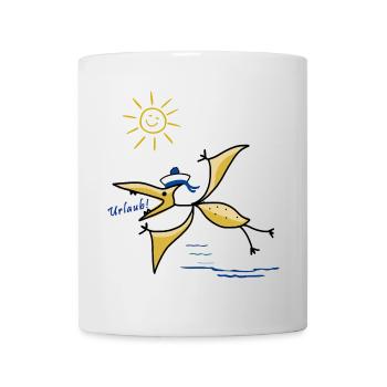 Moin, maritim, Urlaub - Tasse - Weiß - Vorne