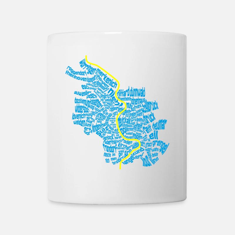 Köln - 86 Veedel  - Tasse - Weiß