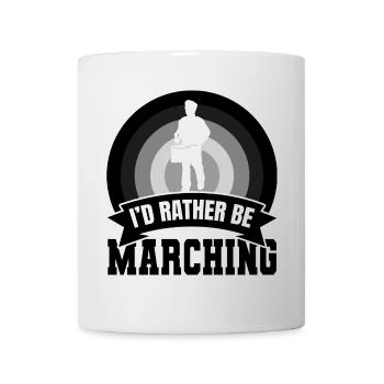 I'd rather play the drum - Mug - white - Front