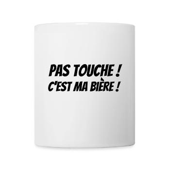 Bières artisanales - Pas Touche, c'est ma bière ! - Mug blanc - blanc - Devant