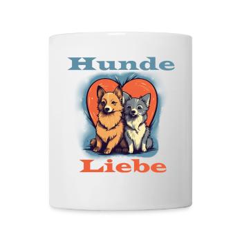 Hunde Liebe - Tasse - Weiß - Vorne