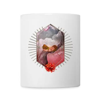 Cute sleeping fairy baby. - Mug - white - Front