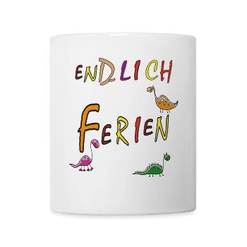 Ferien Urlaub - Tasse - Weiß - Vorne