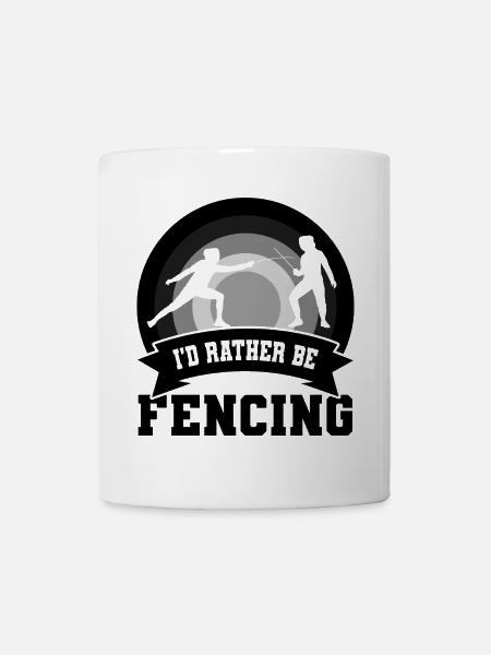 Fechter Witz - Tasse - Weiß
