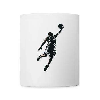 Basketballspieler, der einen Dunk macht - Tasse - Weiß - Vorne