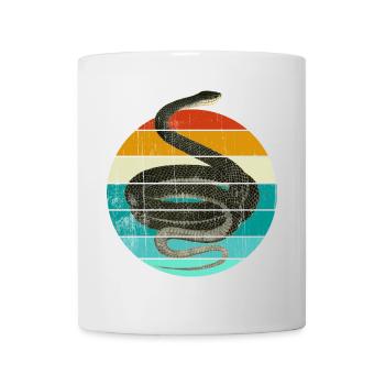 Coluber Constrictor Black Snake Snake - Mug - white - Front